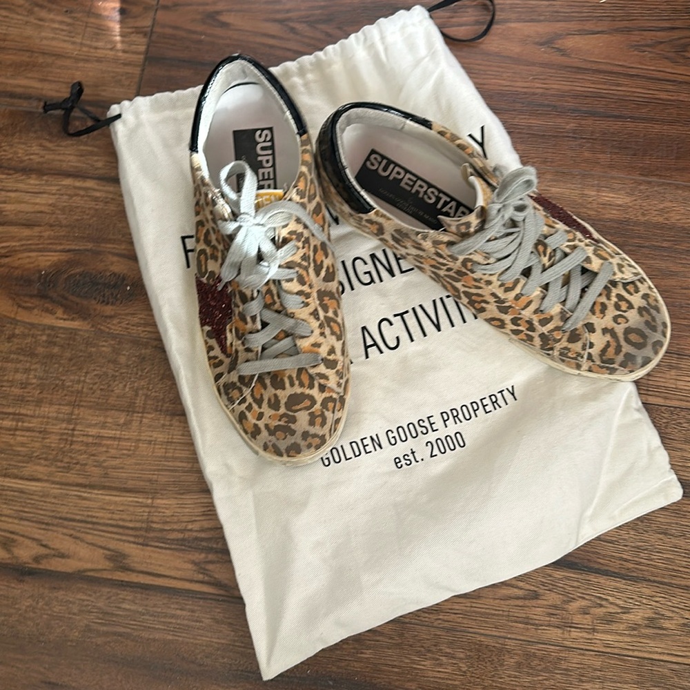 Golden goose leopard sneakers